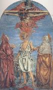 Andrea del Castagno The Trininty with Saints oil on canvas